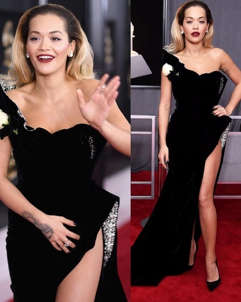 Rita Ora in Ralph and Russo