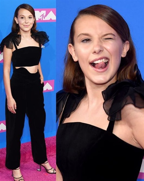 Millie Bobby Brown in Rosie Assoulin