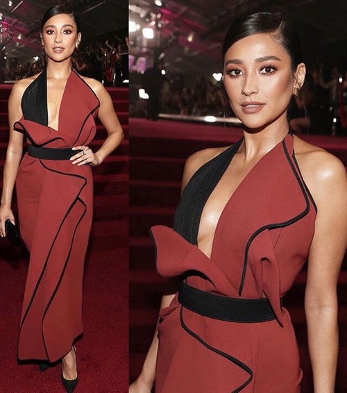 Shay Mitchell in Toni Maticevski