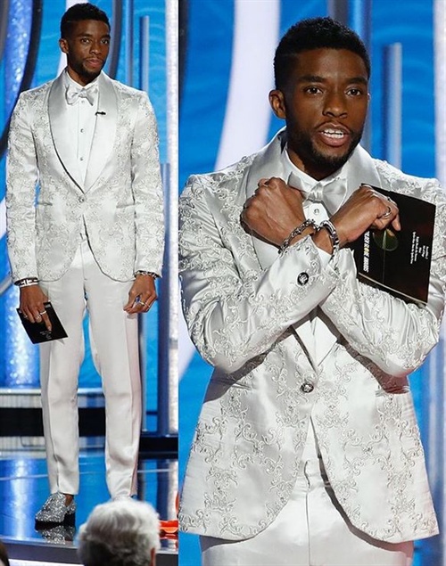 Chadwick Boseman in Versace